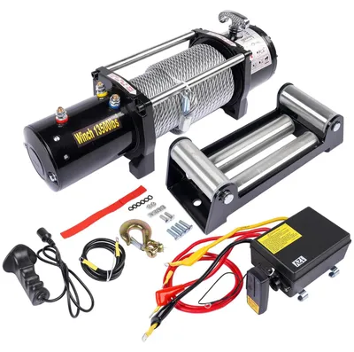 Obrázok produktu pre Elektrické navijaky – 12V DC elektrické navijaky – ťahová sila 6123 kg – motor 6,6 koní – planetová prevodovka