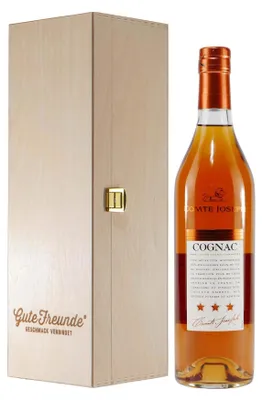 Produktbild von Comte Joseph Cognac mit Geschenk-Holzkiste