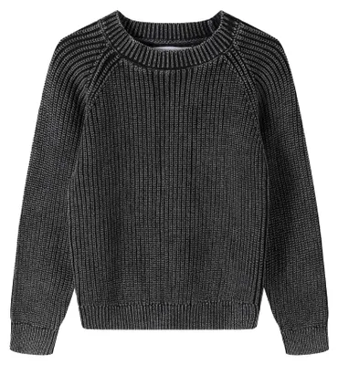 Produktbild von Minoti - Sweatshirt für Jungen, Baumwolle, Raglanärmel MN300 (128) (Schwarz)