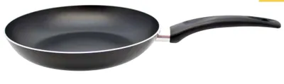 Bratpfanne 20 cm, Antihaftbeschichtung, Aluminium, schwarz, für Induktion