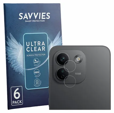 Produktbild von 6x Für Xiaomi Redmi Note 17 Pro Max 5G (NUR Kameraschutz) Schutzfolie Savvies Displayschutz Display Schutz Folie Klar Transparent