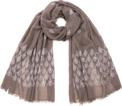 Imagen del producto de Art Of Polo: Bufanda para mujer, modelo Paymanah, color beige oscuro, talla única