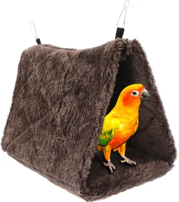 Produktbild von Vogelhängematte Plüsch, 24x15x18 cm, für Papageien und kleine Vögel