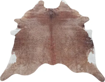 Produktbild von Kunstfell Teppiche RindsKunstleder Kunstfell Teppiche Teppich Wohnzimmer Größe: 150 cm x 200 cm , Farbe : Braun-2