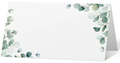 Platzkarten für Hochzeit, 50 Stück, weiß, 11 x 8,4 cm