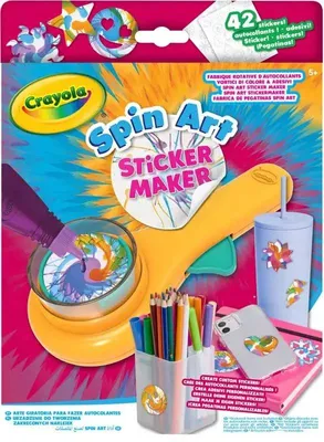 Obrázok produktu pre Tvorivá súprava Crayola Mini Spin Art na výrobu nálepiek pre deti