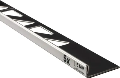 Produktbild von 5x L-Profil Edelstahlschiene Fliesenschiene Fliesenprofil L250cm 6mm glänzend