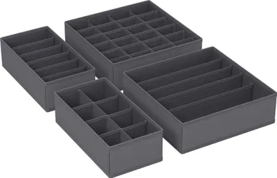 Produktbild von SONGMICS Unterwäsche-Organizer 4er Set, Schubladen-Organizer, faltbar