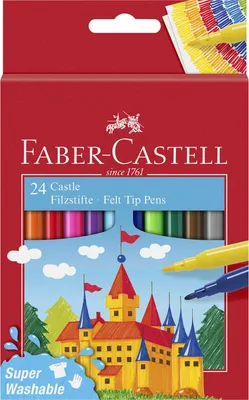 Immagine prodotto di Set di pennarelli Faber-Castell da 24 pezzi assortiti | 6 pezzi