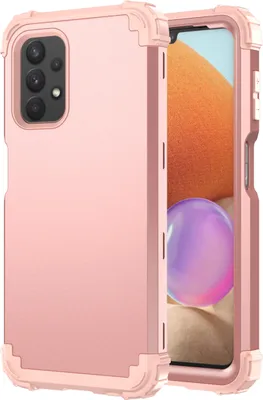 Immagine prodotto di Custodia per Samsung Galaxy A32 5G Hybrid 3in1 PC e TPU antiurto, custodia resistente Oro rosa