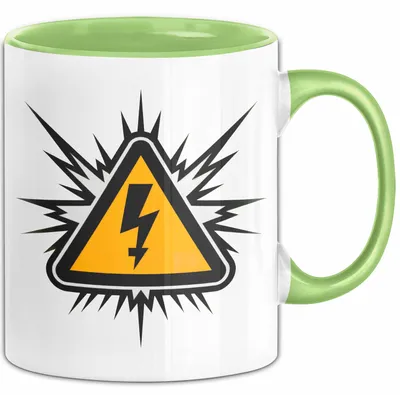 Produktbild von Elektriker Tasse Geschenkidee Elektrotechniker Lustig Geschenkidee Lustig (Grün)