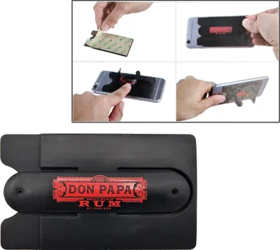 Produktbild von Don Papa 6 x Smartphone-Tasche zum aufkleben - Kartenhalter, Geldbörse, Aufsteller