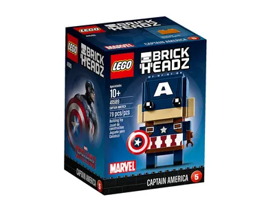 Produktbild von LEGO Brick Headz Captain America