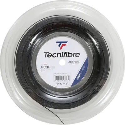 Image de Corde de tennis Tecnifibre Multifeel 1.30 noire sur bobine 200m