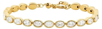 Image de Bracelet doré scintillant avec zircone cubique - MKJ8470710