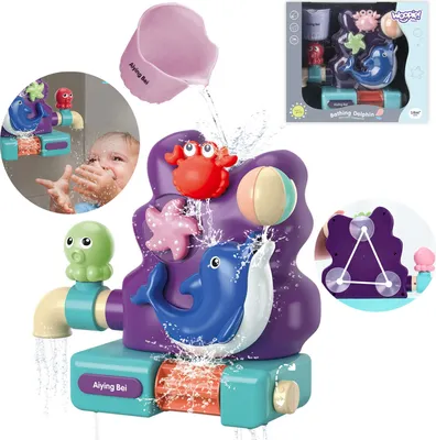 Produktbild von Woopie - WOOPIE Wasserspielzeug für schwimmende Delfine + Becher