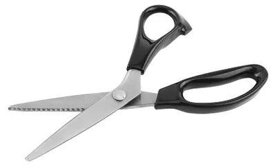Zackenschere Edelstahl, 23 cm, 4 mm Zacken, für Stoff & Papier