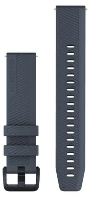 Produktbild von Garmin Silikonarmband - Anschluss 20 mm - Granitblau