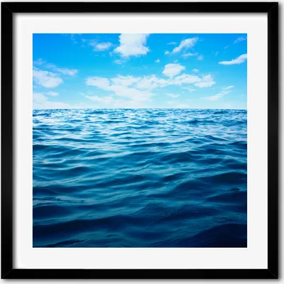 Produktbild von Bild - 50 cm x 50 cm - MDF - Rahmen, Wandkunst - Meerwasser