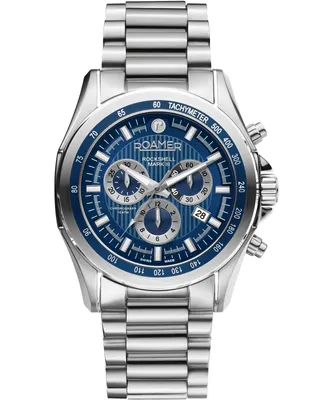 Immagine prodotto di Orologio da uomo ROAMER 220837 41 45 20, blu scuro, sportivo, adatto al nuoto.
