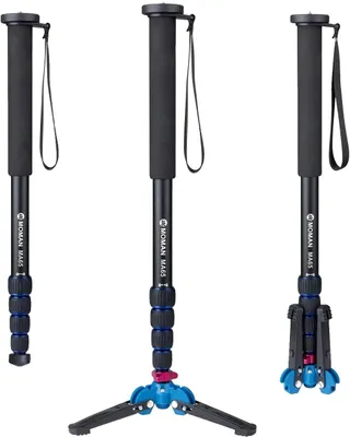 Obrázek produktu pro Monopod, lehký hliníkový, výškově nastavitelný, barva: šedá