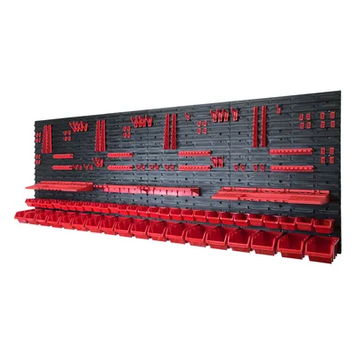 Produktbild von 138-tlg. Werkzeugwand Set XXL 2316 x 780 mm Werkstattwand mit 46 Stapelboxen Werkzeughalterungen Werkstattregal Wandregal für Werkstatt Garage Lagersystem Werkstatteinrichtung Kunststoff