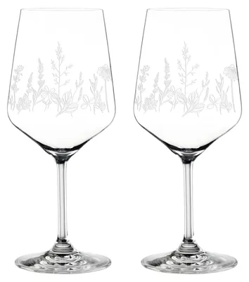 Produktbild von NACHTMANN 105722 TATTOO BOTANICAL WHITE Spritz/Wein Glas 2er Set