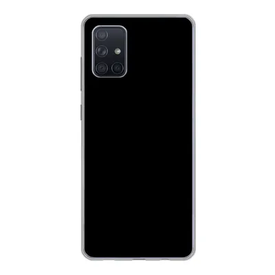 Produktbild von MuchoWow® Handyhülle Schutzhülle Hülle für Samsung Galaxy A51 Schwarz - Dunkel - Massiv - Farbe Silikon Softcase Handy Hülle - Schutzabdeckung