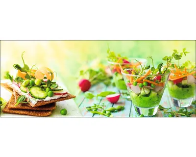 Produktbild von Glasbild Vegetable bowl l 125x50 cm