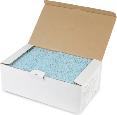 Produktbild von SemyTop Semy Profi Tuch in Spenderbox - blau - 32 x 38 cm - 6 x 100 Putztücher