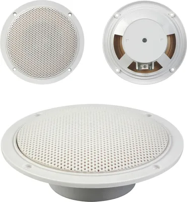 Produktbild von Velleman 5 Zoll Einbaulautsprecher, outdoor Deckenlautsprecher 80 Watt, 2er Pack, für Heim,