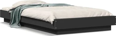 Produktbild von (NEU 2026) Bettgestell moderne, Schwarz 90x190 cm - Holzwerkstoff - Klassische Betten - 43.36 kg