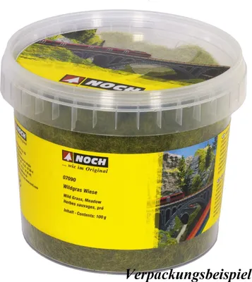 Produktbild von NOCH Wildgras, statisches Gras in Brauntönen, 6 mm, 100g Dose für Modellbau und Dioramen