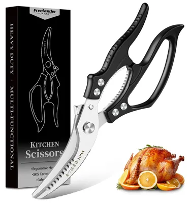 Geflügelschere, schwarz, 1 Stück, 27,7 cm Länge