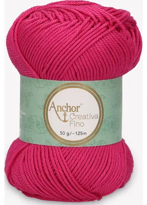 Obrázok produktu pre Anchor Creativa Fino – bavlnená priadza na háčkovanie (farba 00114)