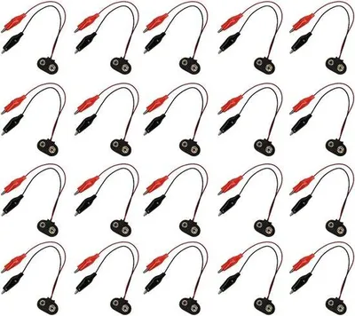 Obrázek produktu pro 9V kabel o délce 15 cm s krokosvorkami