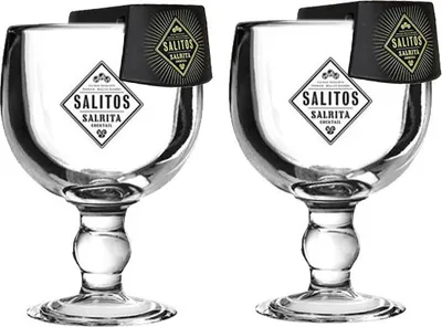 Produktbild von SALITOS Salrita Cocktailglas Set – 2 Gläser + 2 Flaschenhalter