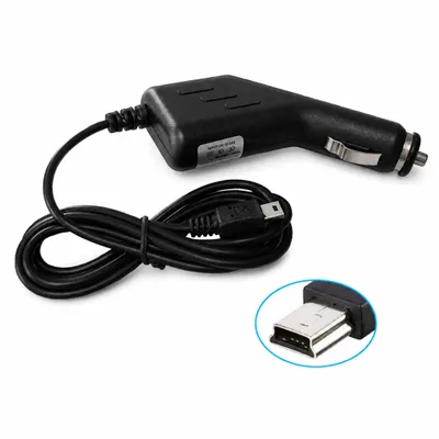 Produktbild von G05C KFZ Mini USB Ladegerät 5V – Auto Ladekabel 110 cm für GPS Navigation & MP3 Player