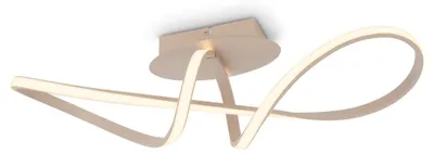 Produktbild von Briloner LED Deckenlampe 63x19x16,5 cm 22W 2900lm 3000K Warmweiß Beige - Deckenleuchte Wohnzimmer Schlafzimmer Esszimmer