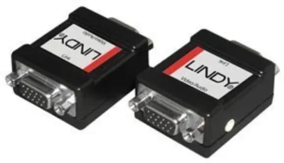 Produktbild von Lindy VGA / Audio In-line Adapter, VGA, VGA, Schwarz