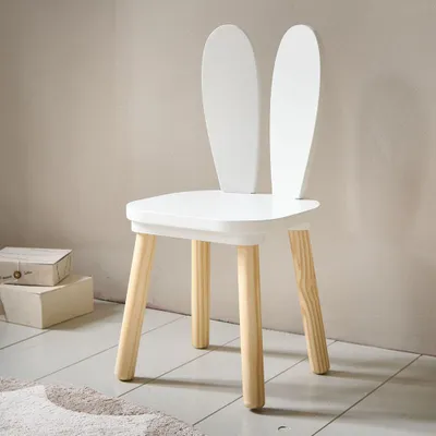Produktbild von Petite Amélie Kinderstuhl mit Hasenohren - Weiß