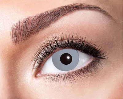 Produktbild von Eyecatcher Motivlinsen - farbige 3-Monats-Kontaktlinsen | m33 - Vampire Grey