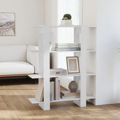 Immagine prodotto di The Living Store libreria/divisorio bianco 100x30x123,5 cm