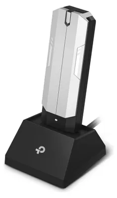 Produktbild von TP-Link Archer TBE400UH, Verkabelt & Kabellos, USB, WLAN, Wi-Fi 7 (802.11be), 2882 Mbit/s, Grau