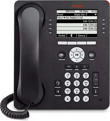 Imagen del producto de Teléfono IP Avaya 9608, teléfono PoE para oficina, con auricular VoIP