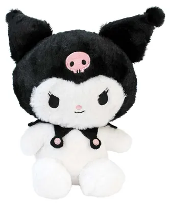 Produktbild von Kuscheltier Kuromi mit schwarzer Mütze - ca. 23 cm