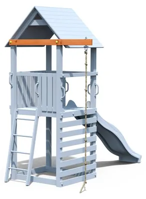Produktbild von Belladoor Teak Kletterseil Modul für Spielturm Bento 1, Fichtenholz imprägniert witterungsbeständig, inklusive Bodenanker und Gewinde, Länge 229 cm, Kletterhilfe für Kinder