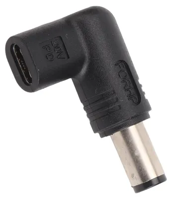 Image de Adaptateur USB Type-C femelle vers CC, 7,4 x 5,0 mm, puce intelligente E-Mark, 100 W, recharge rapide PD, adaptateur de prise Type-C vers CC