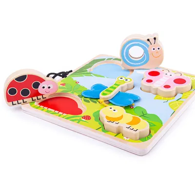 Productafbeelding van Tidlo houten puzzel - educatief insectenspeelgoed voor kinderen