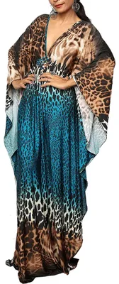 Produktbild von Lockere Bohemian Kaftan Kleid für Strand und Freizeit